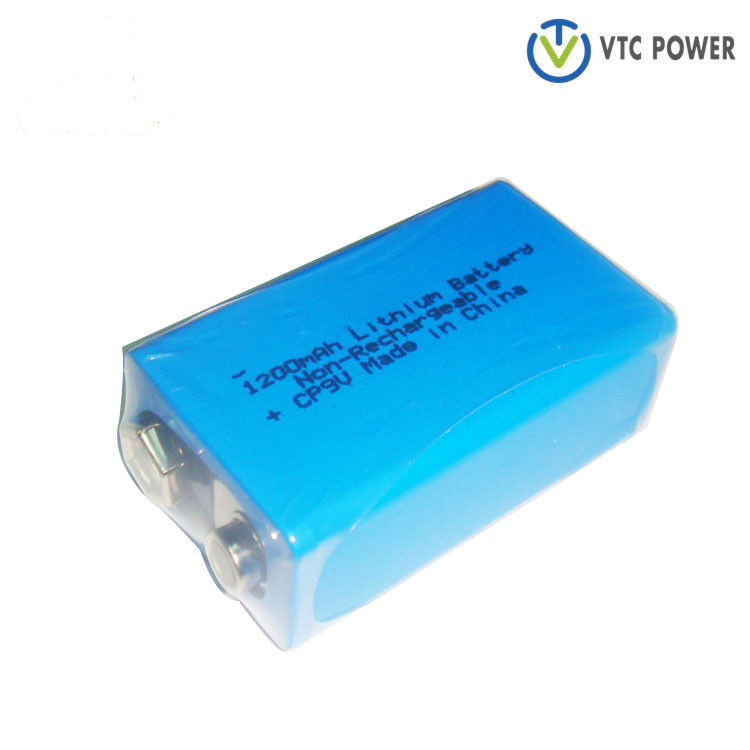 Baterai Lithium 9V Kanggo Lampu Flash, Lampu Obor, Lampu Led