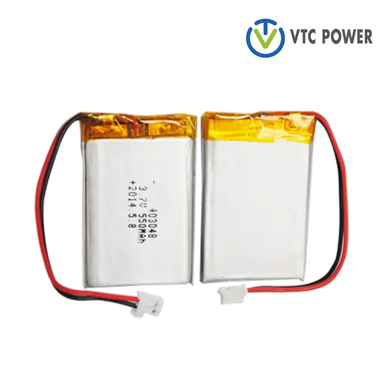 3.7V 550mAh Baterai Lithium Polymer Smart Watch sing bisa diisi ulang